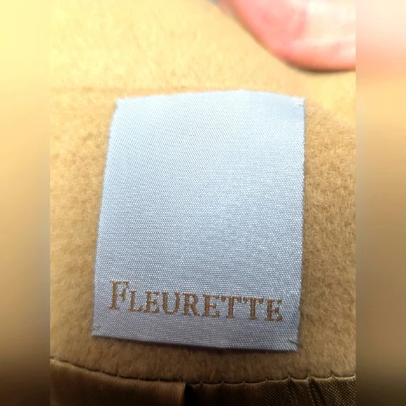 Vintage Fleurette Camel Hair Coat